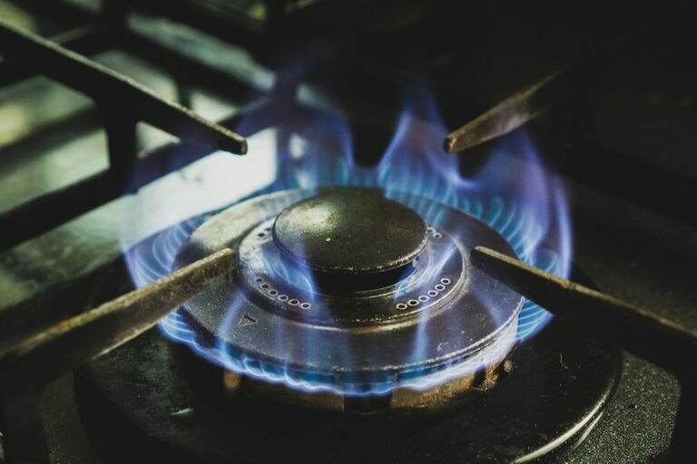 Пламък на газов котлон